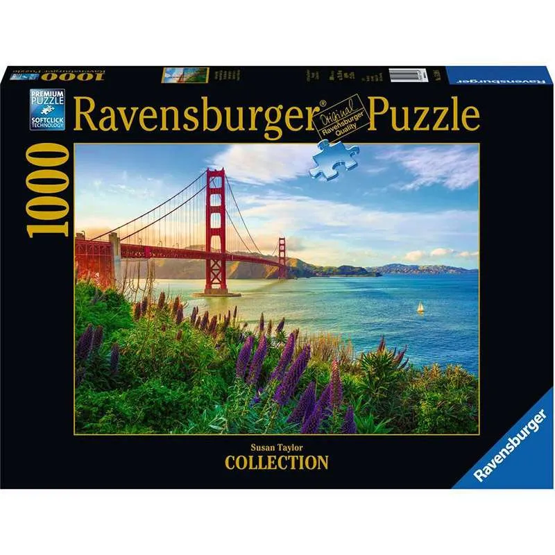 Puzzle Ravensburger Susan Tayllor Collection Amanecer en Golden Gate 1000 piezas 152896