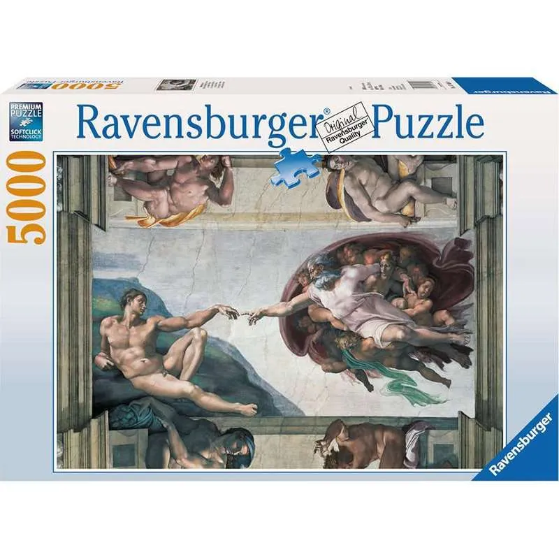 Puzzle Ravensburger La Creación de Adan de 5000 Piezas