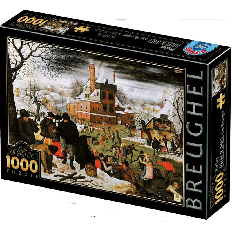 Puzzle DToys Invierno, Brueghel de 1000 piezas 70005