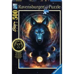 Puzzle Ravensburger Lobo brillante 500 piezas 150403