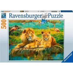 Ravensburger puzzle 500 piezas Leones en la Sabana 16584