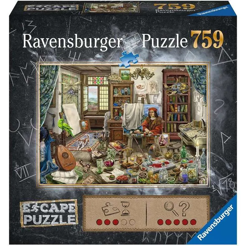 Ravensburger puzzle escape the room 759 piezas Estudio del artista 168439
