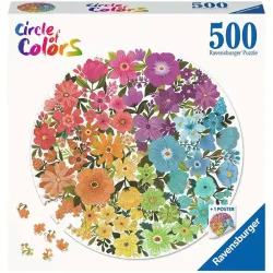 Puzzle Ravensburger Circulo de colores, Flores 500 piezas 171675