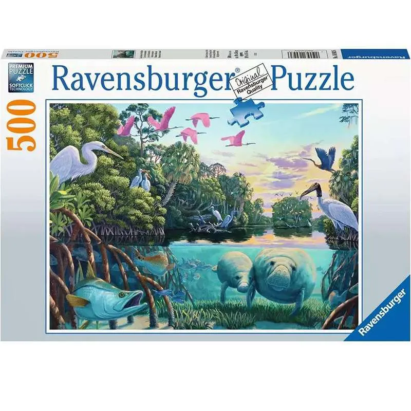 Ravensburger puzzle 500 piezas Momentos de Manatíes 169436