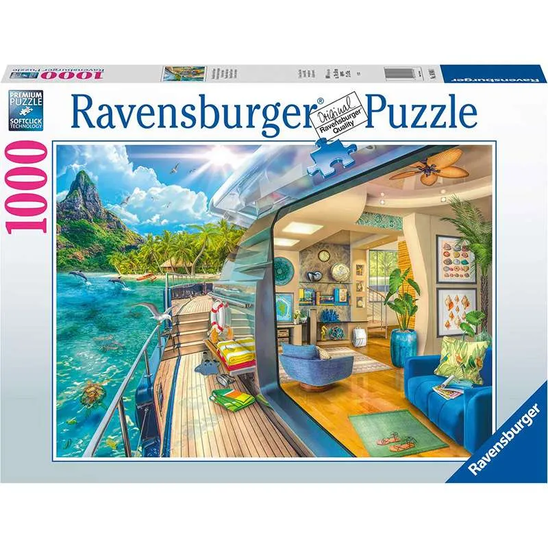 Puzzle Ravensburger Crucero en la isla tropical de 1000 Piezas 169481