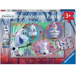 Puzzle Ravensburger Frozen, Olaf 2x12 piezas 051533
