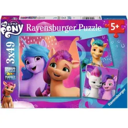 Puzzle Ravensburger Mi pequeño pony 3x49 piezas 052363