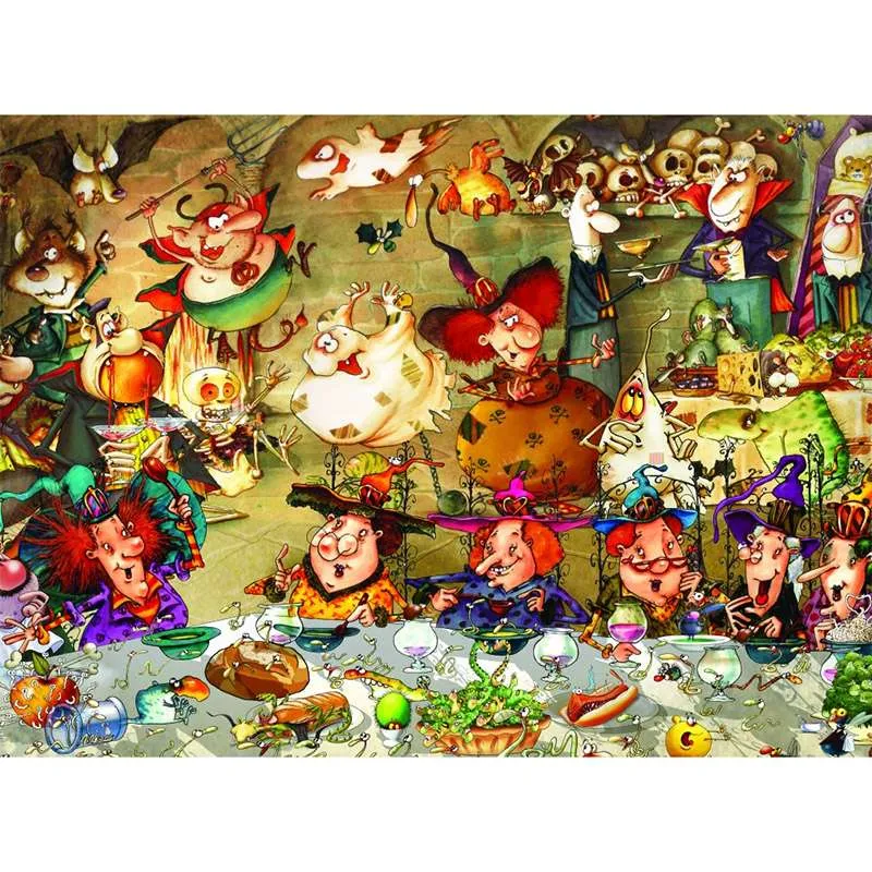 Puzzle Grafika Brujas de fiesta 2000 piezas