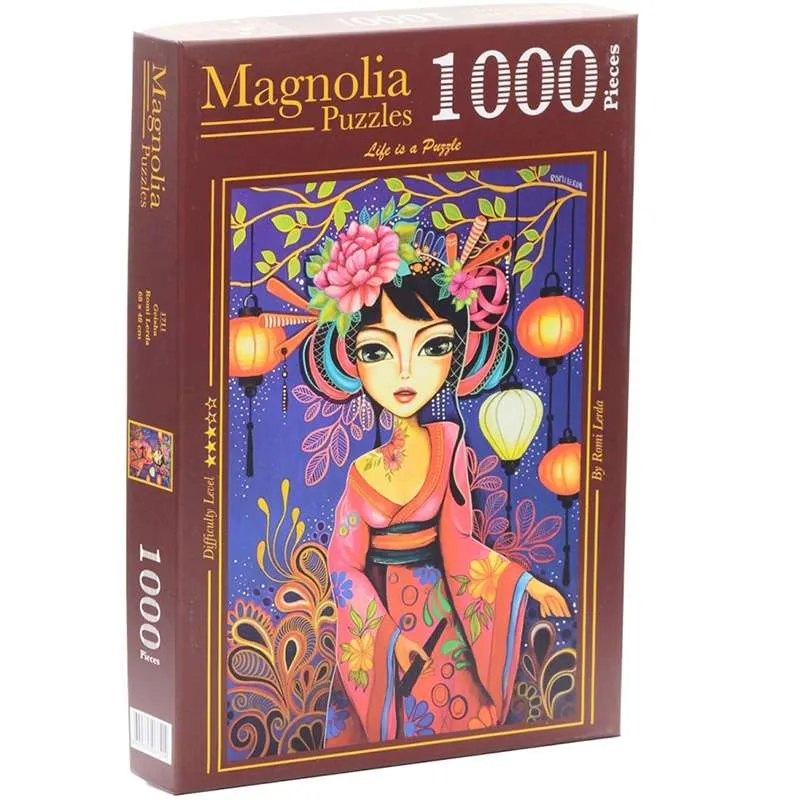 Puzzle Magnolia 1000 piezas Geisha 1711