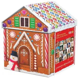 Puzzle Eurographics 550 piezas Casa de Navidad de jengibre Lata 8551-5661