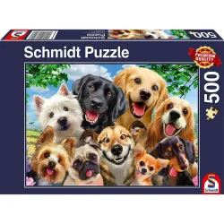 Puzzle Schmidt Selfie de perros de 500 piezas 58390
