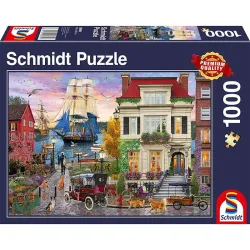 Puzzle Schmidt Barco en el puerto de 1000 piezas 58989