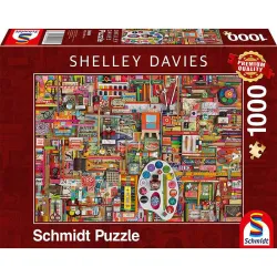 Puzzle Schmidt Materiales de artista vintage de 1000 piezas 59698