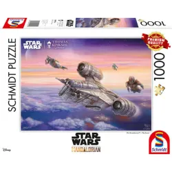 Puzzle Schmidt Star Wars Mandalorian- La escolta de 1000 piezas 59954