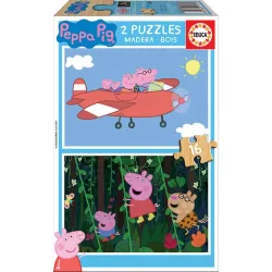 Educa puzzle madera 2x16 piezas Peppa Pig 17157