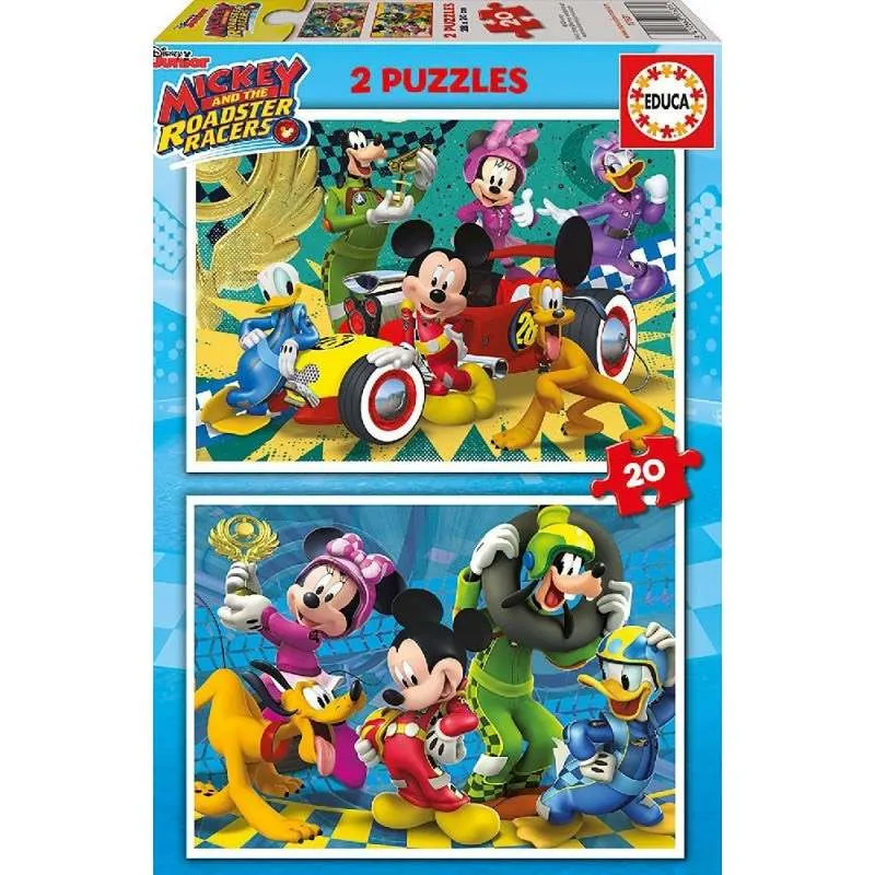 Educa puzzle 2x20 piezas Mickey y los superpilotos 17631