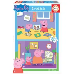 Educa puzzle 2x20 piezas Peppa Pig 18087