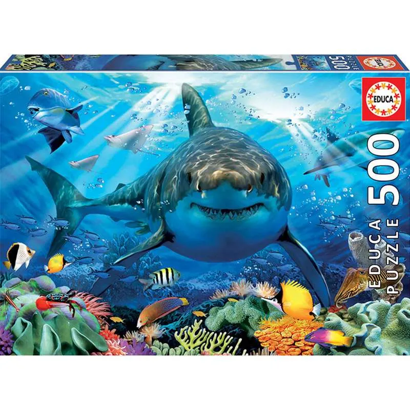 Educa puzzle 500 Gran tiburón blanco 18478