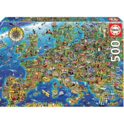 educa puzzle 500 Mapa de Europa 17962