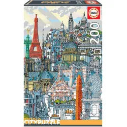Educa puzzle 200 City puzzle. París 18471