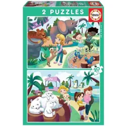 Educa puzzle 2x20 piezas En el zoo 18603