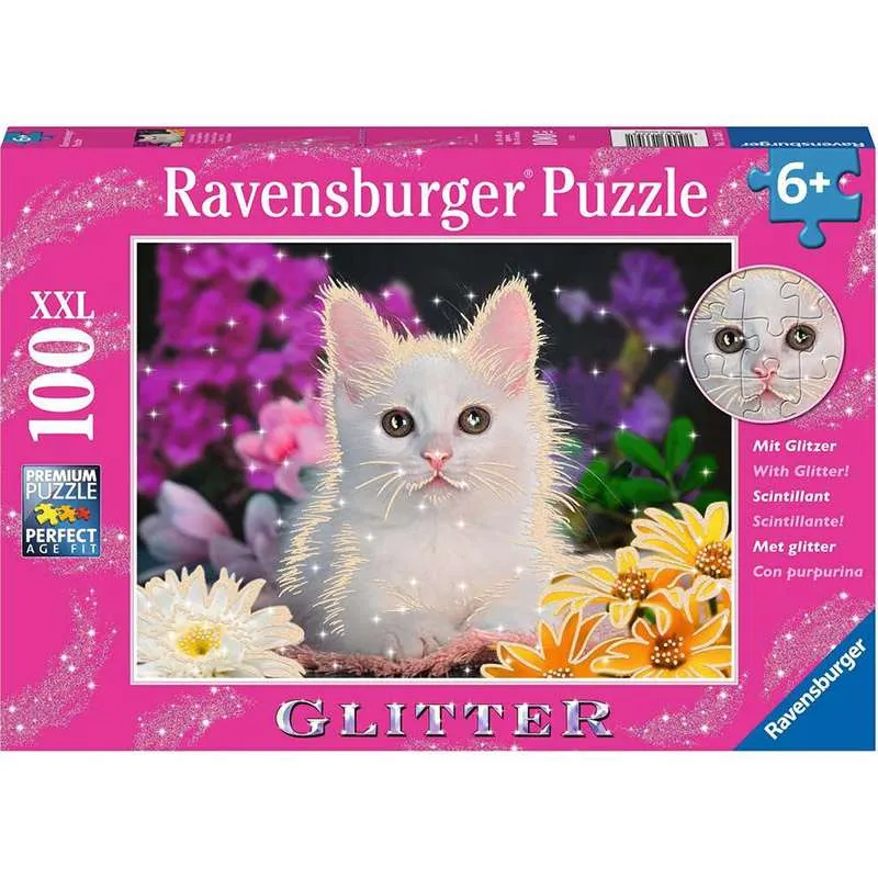 Puzzle Ravensburger Gato brillante 100 Piezas XXL 133581