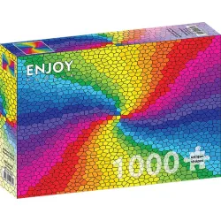 Puzzle Enjoy puzzle de 1000 piezas Vidriera arcoíris 1970