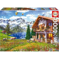 Educa puzzle 4000 Piezas Hogar en los Alpes 19568