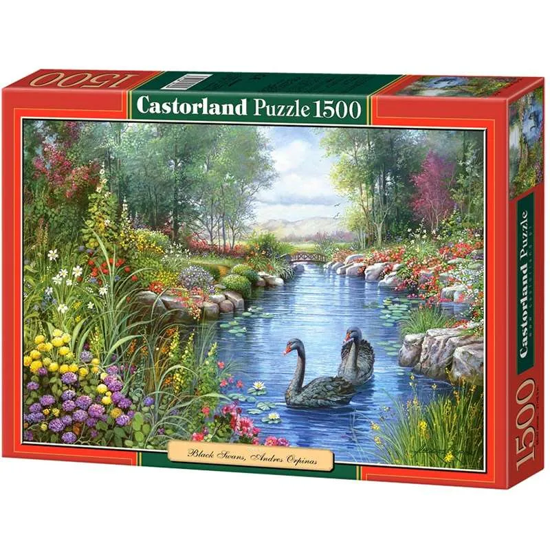Puzzle Castorland Cisnes Negros de 1500 piezas C-151042
