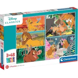 Puzzle Clementoni Clásicos Disney 3x48 piezas 25285