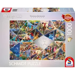 Puzzle Schmidt Mosaico de celebración de los 100 años de Disney de 1000 piezas 57596