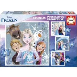 Educa puzzle progresivo Frozen de 12-16-20-25 piezas 19735