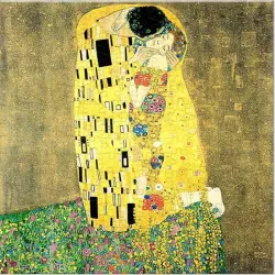 Puzzle Pintoo Klimt - El Beso de 256 piezas XS P1344