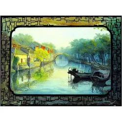 Puzzle Pintoo Jiangnan, Región de Ríos y Lagos de 1200 piezas H2702