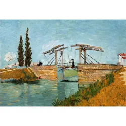 Puzzle Grafika Puente Langlois en Arles, 1888 de 1000 piezas