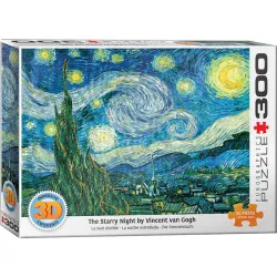 Puzzle Eurographics Noche Estrellada 3D Lenticular de 300 piezas 6331-1204