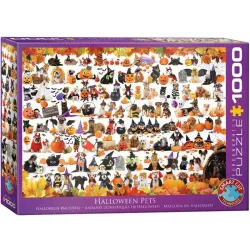Puzzle Eurographics Mascotas en Halloween de 1000 piezas 6000-5416