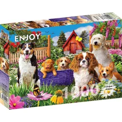 Puzzle Enjoy puzzle Parque de cachorros de 1000 piezas 2040