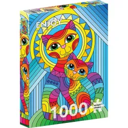 Puzzle Enjoy puzzle Gato y gatito inseparables de 1000 piezas 2122