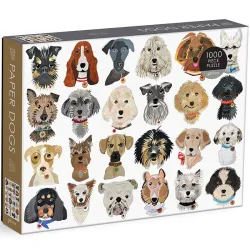 Puzzle Galison Paper Dogs de 1000 piezas
