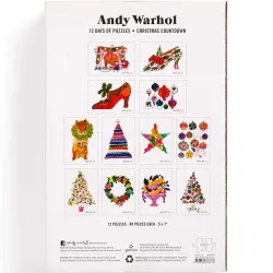 Puzzle Galison Calendario adviento Andy Warhol 12 puzzles de 80 piezas