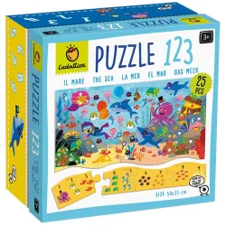 Puzzle Ludattica 123 El Mar de 25 piezas