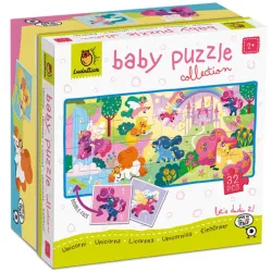 Puzzle Ludattica Baby puzzle collection Unicornios de 32 piezas
