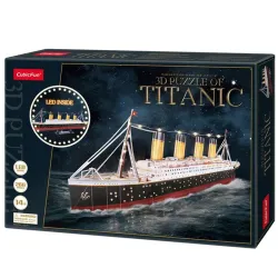Puzzle 3D Cubicfun Titanic con LED de 266 piezas L521H