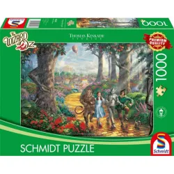 Puzzle Schmidt Mago de Oz, sigue el sendero dorado de 1000 piezas 58426