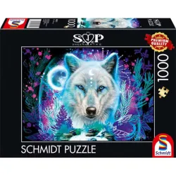 Puzzle Schmidt Lobo ártico de neón de 1000 piezas 58515