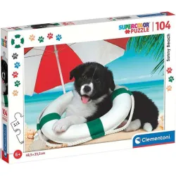 Puzzle Clementoni Perro en la playa 104 piezas 25741