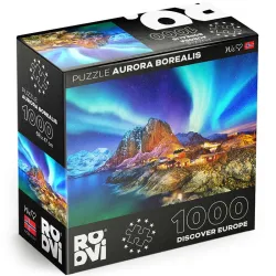 Puzzle Roovi Aurora Boreal, Noruega de 1000 piezas 79909
