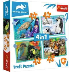 Puzzle Trefl El misterioso mundo de los animales de 35, 48, 54, 70 piezas 34382