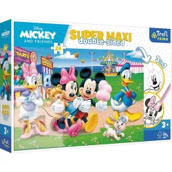 Puzzle Trefl Mickey en el parque de diversiones de 24 piezas Maxi 41005